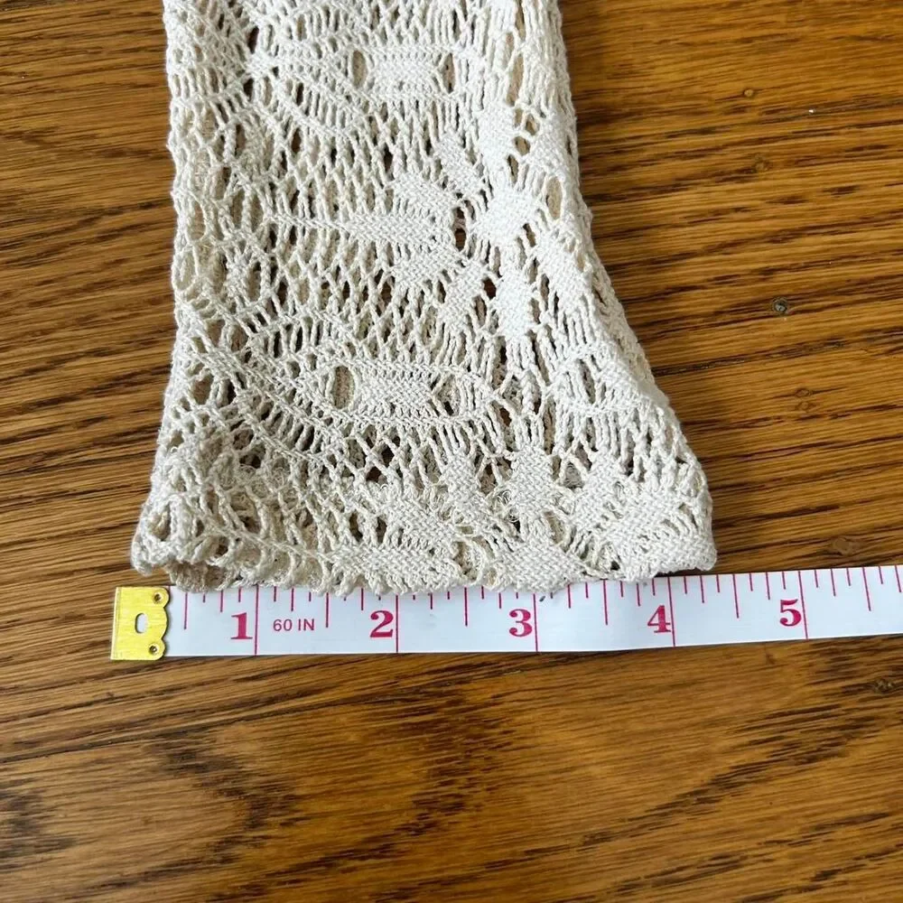 White Crochet Blouse- Boho Blouse - Picture 6 of 8